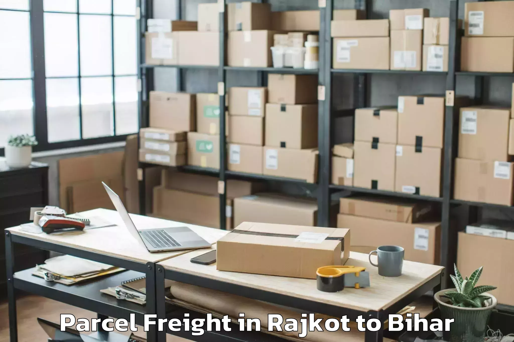 Reliable Rajkot to Laukahi Parcel Freight